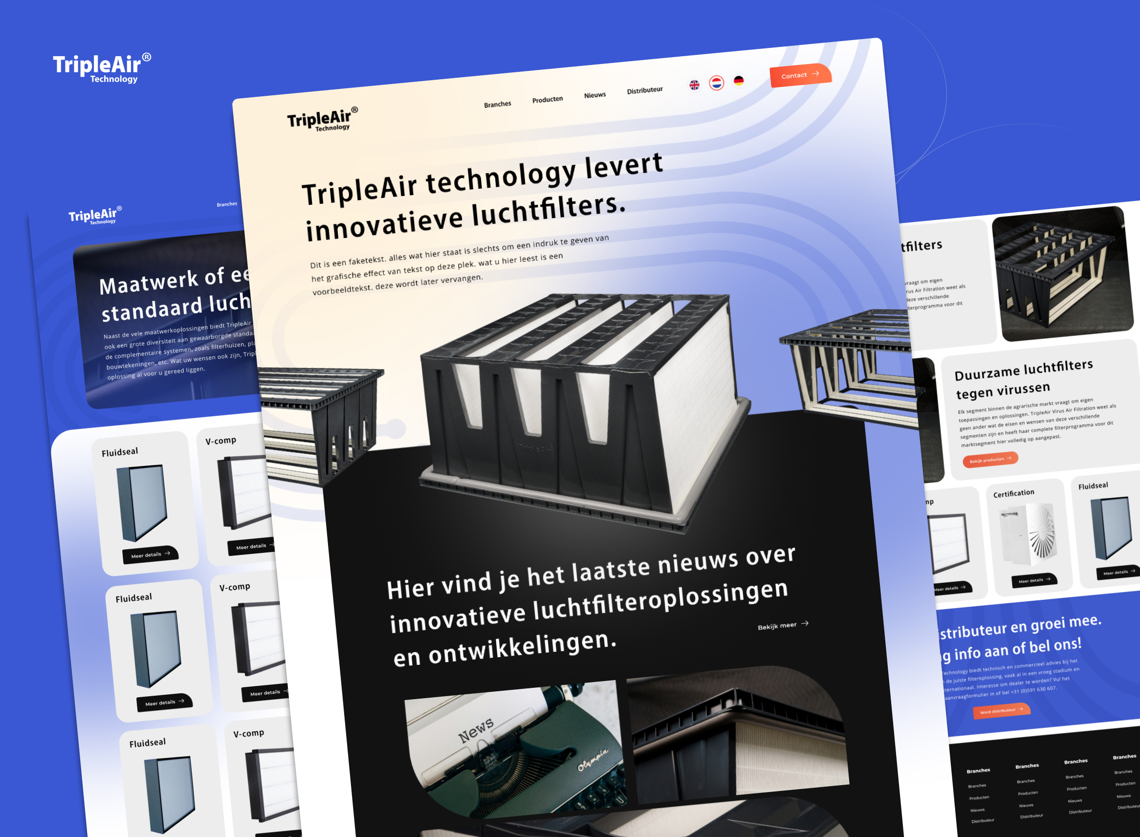 Nieuwe website de lucht in